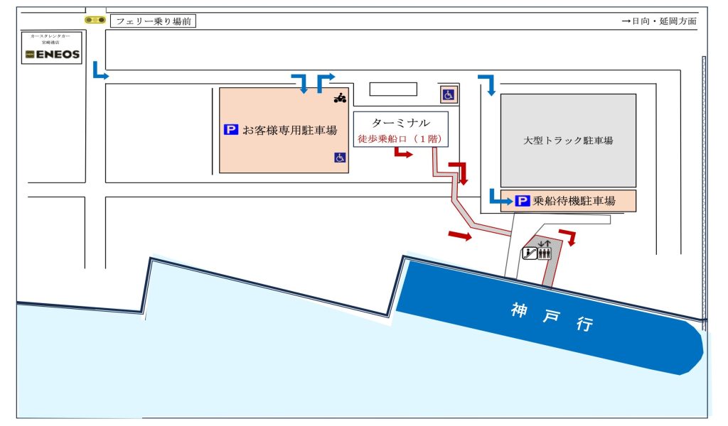 宮崎港案内図